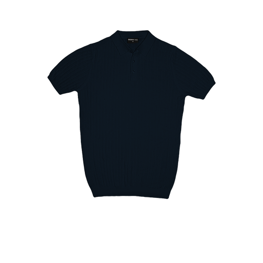 T-SHIRT KNITTED POLO REF.FF-005"NAVY"