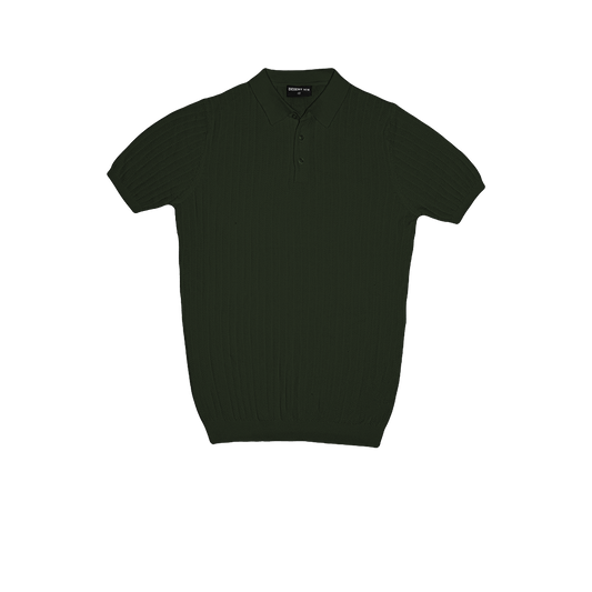 T-SHIRT KNITTED POLO REF.FF-005"GREEN