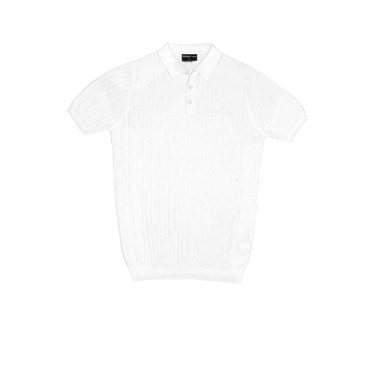 T-SHIRT KNITTED POLO REF.FF-005"WHITE"