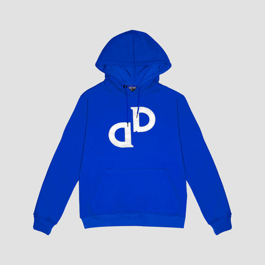 Letter Embroidered Hoodie (Blue) "Unisex" Ref.ND2201