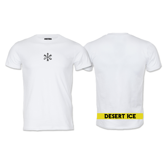 Desert Ice Yellow Stripe T-Shirt "White" (Unisex)