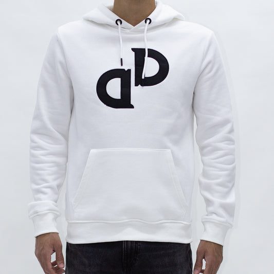 Letter Embroidered Hoodie (White) "Unisex" Ref.ND2201