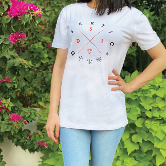 Desert Ice Circular Design “White” (Unisex)