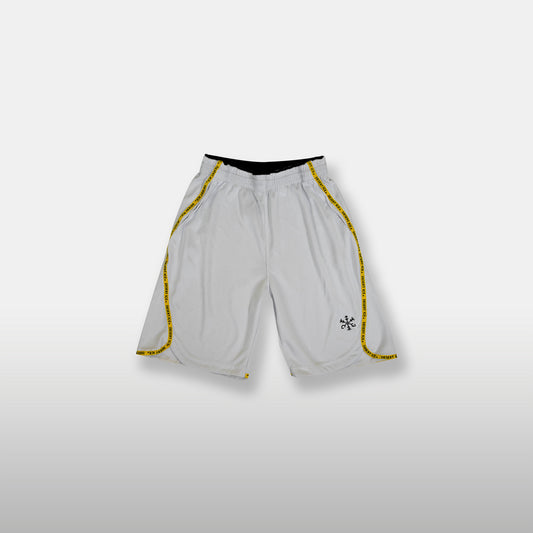 White Polyester Shorts