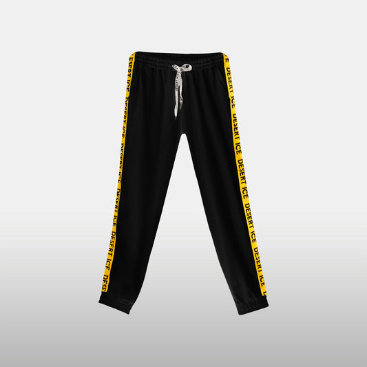 Desert Ice Yellow Stripe Joggers "Black" (Unisex)