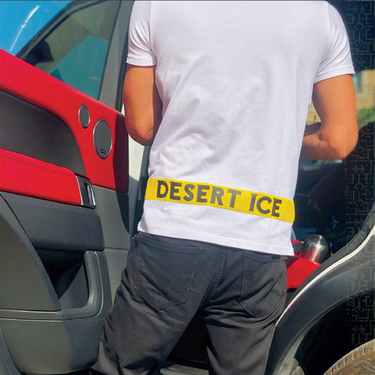 Desert Ice Yellow Stripe T-Shirt "White" (Unisex)